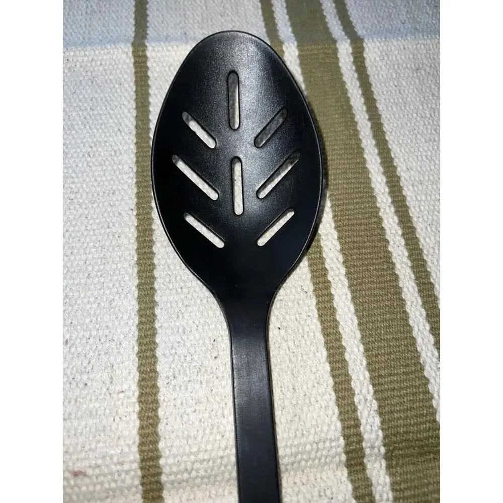 Calphalon Slotted Serving Spoon 8 Slots Nylon Silicone Black 14